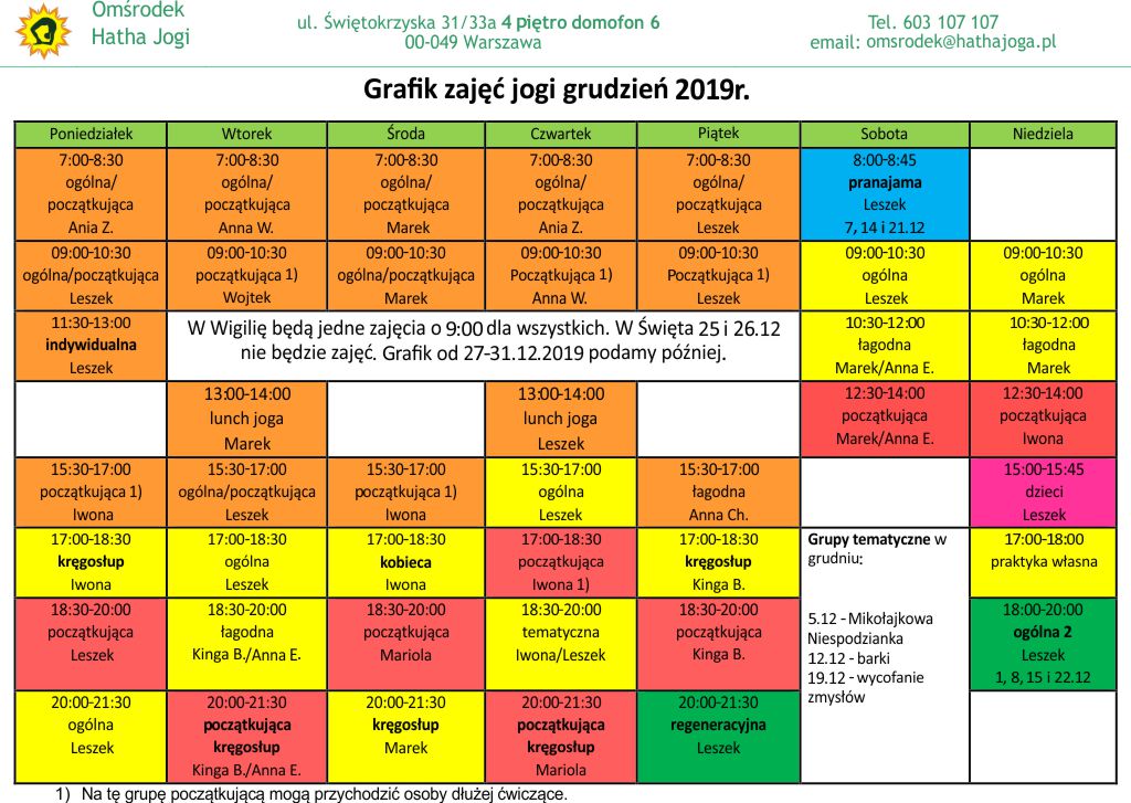 grafik jogi grudzień 2019