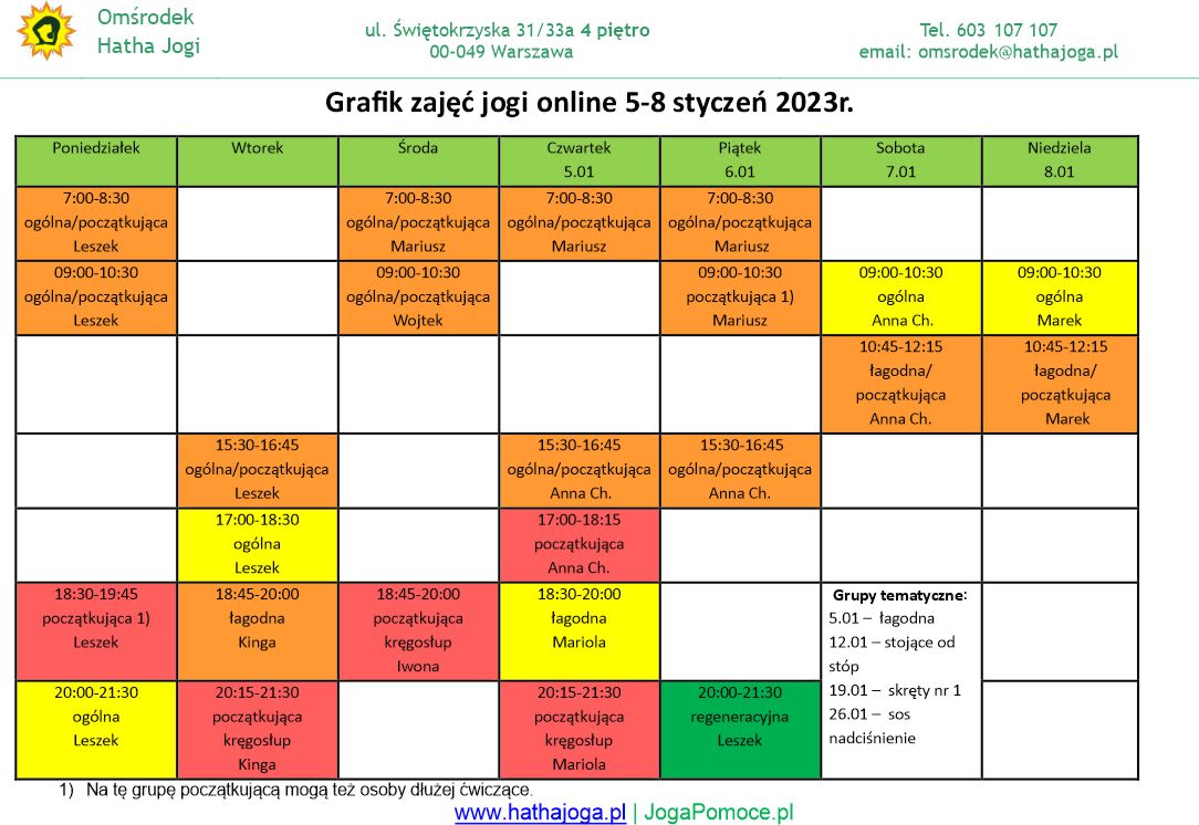 grafik jogi online 5 8 styczeń 2023