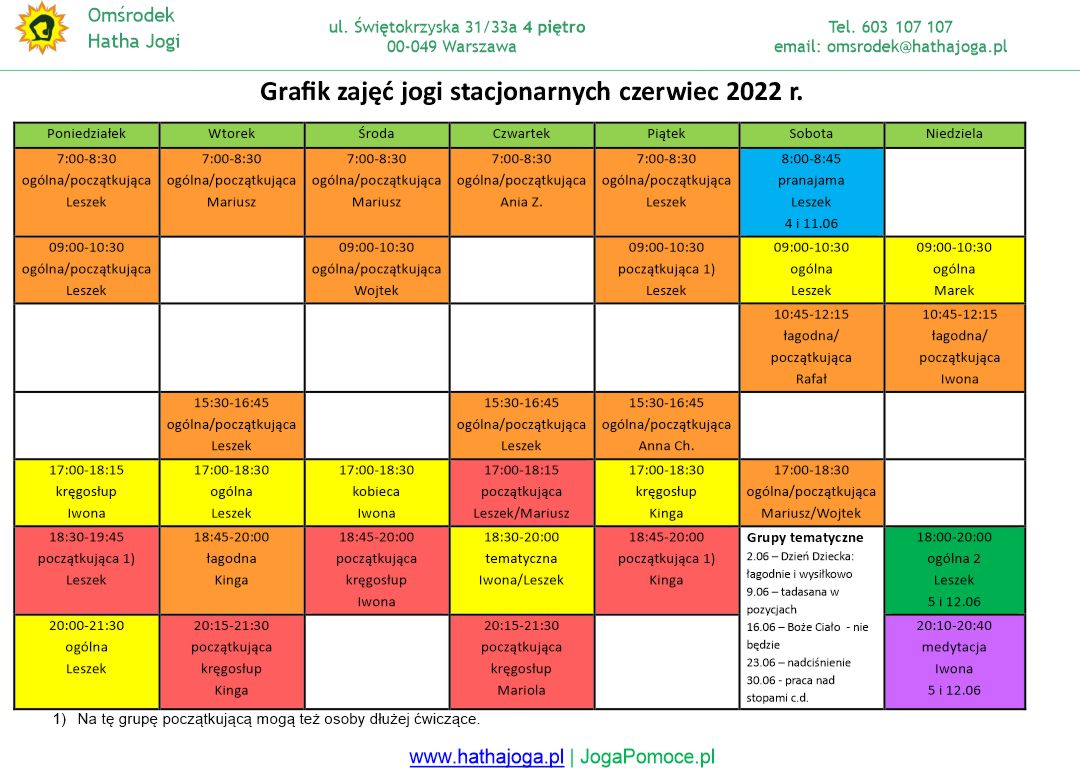 grafik jogi stacjonarne czerwiec 2022