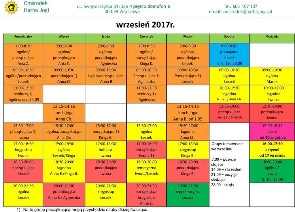 wrzesien 2017 grafik jogi omsrodek