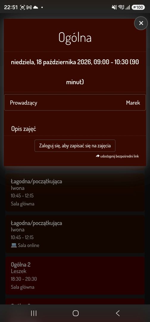zapisy_online_m_logowanie Zajęcia - Omśrodek Hatha Jogi