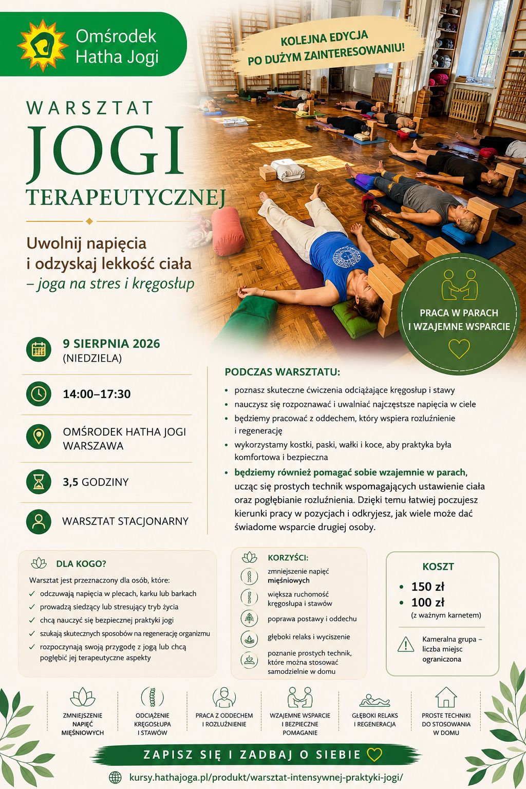 Warsztat pogłębionej jogi teraputecznej